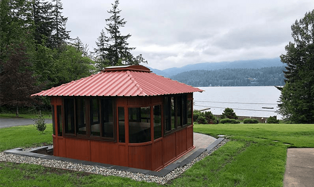 Aspen 12x12 Hot Tub Enclosure - Peak Specialty