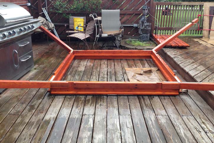 a gazebo roof structure assembly