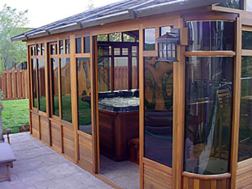 chalet gazebo tinted windows