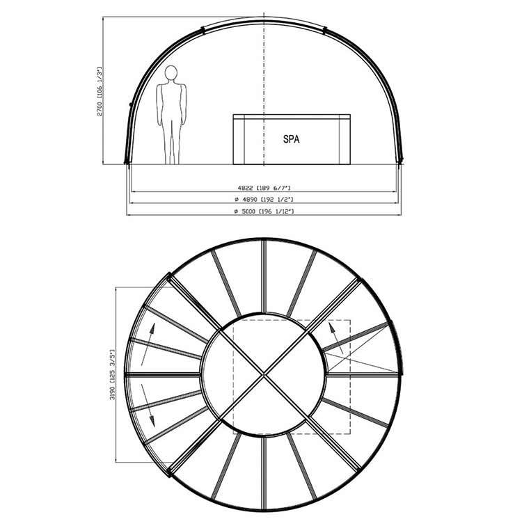 Grand orlando elevation drawing