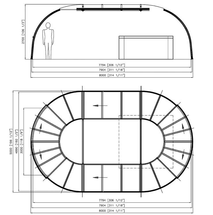 Grand sunhouse elevation drawing