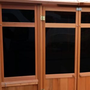 Cedar Black Privacy Window Upgrade